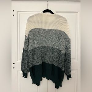 Green Patterned Cardigan